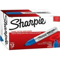 thumbnail image 1 of Sharpie King Size Permanent Marker, Chisel Tip, Blue Ink, Dozen (SAN15003), 1 of 4