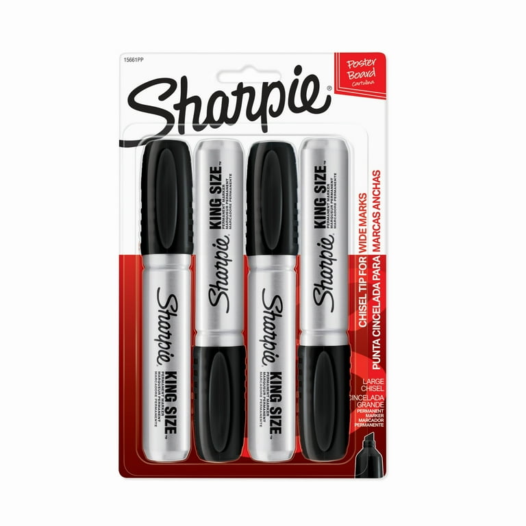 Sharpie Professional King Size Permanent Markers, Large Thick