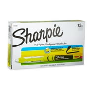 Sharpie Liquid Highlighters, Chisel Tip, Fluorescent Yellow, Box of 12