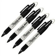 Sharpie MINI Fine Point Golf Keychain Clips with Permanent Markers, (4 Pack)