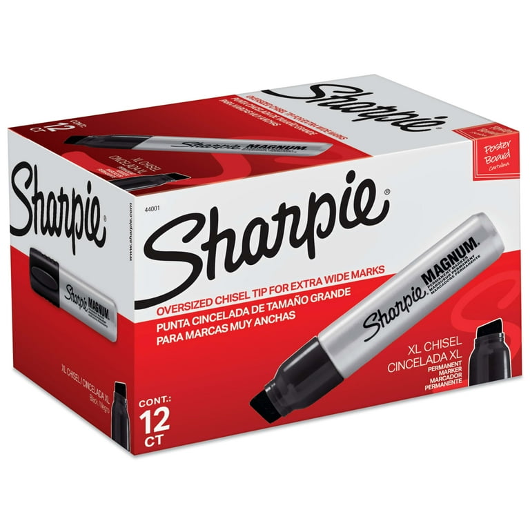 Sharpie Magnum 44 Marker, Black - Large and Ultra Thick for Big