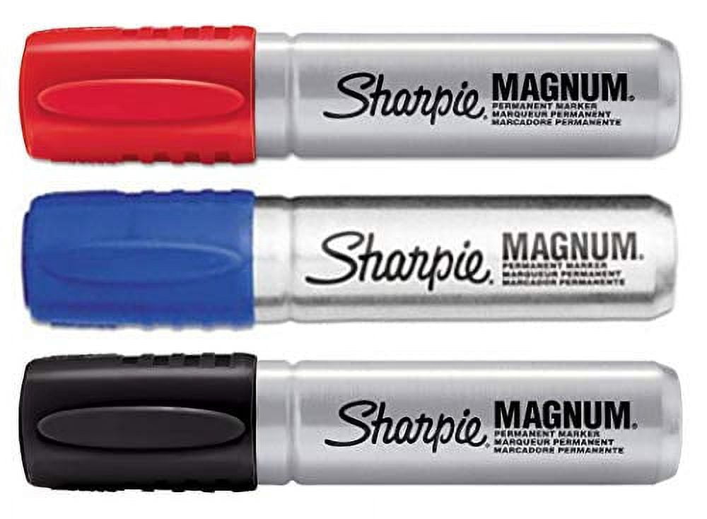 924340-5 Sharpie Permanent Marker Set, Assorted, Black, Blue, Green, Red,  Marker Tip Bullet, Barrel Type Original