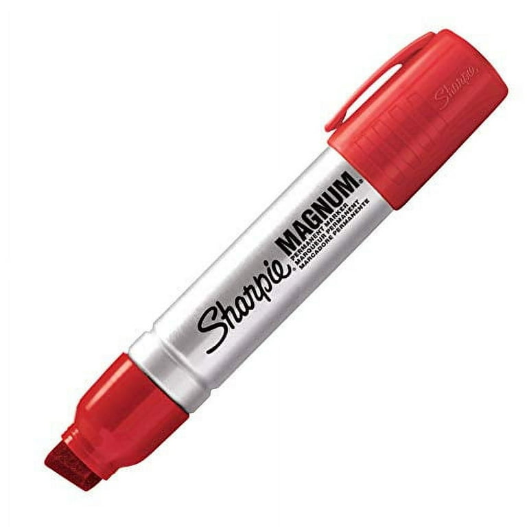Sharpie 44002 Magnum Oversized Permanent Marker Chisel Tip Red