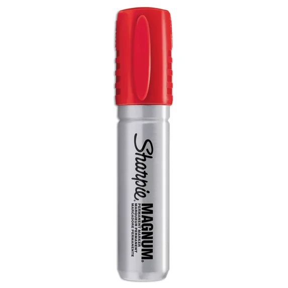 Sharpie Magnum Oversized Permanent Marker Chisel Tip Red 44002