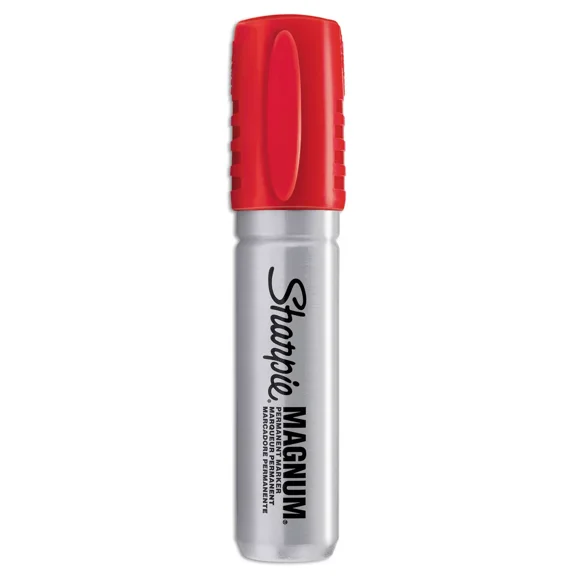 Sharpie Magnum Oversized Permanent Marker Chisel Tip Red 44002