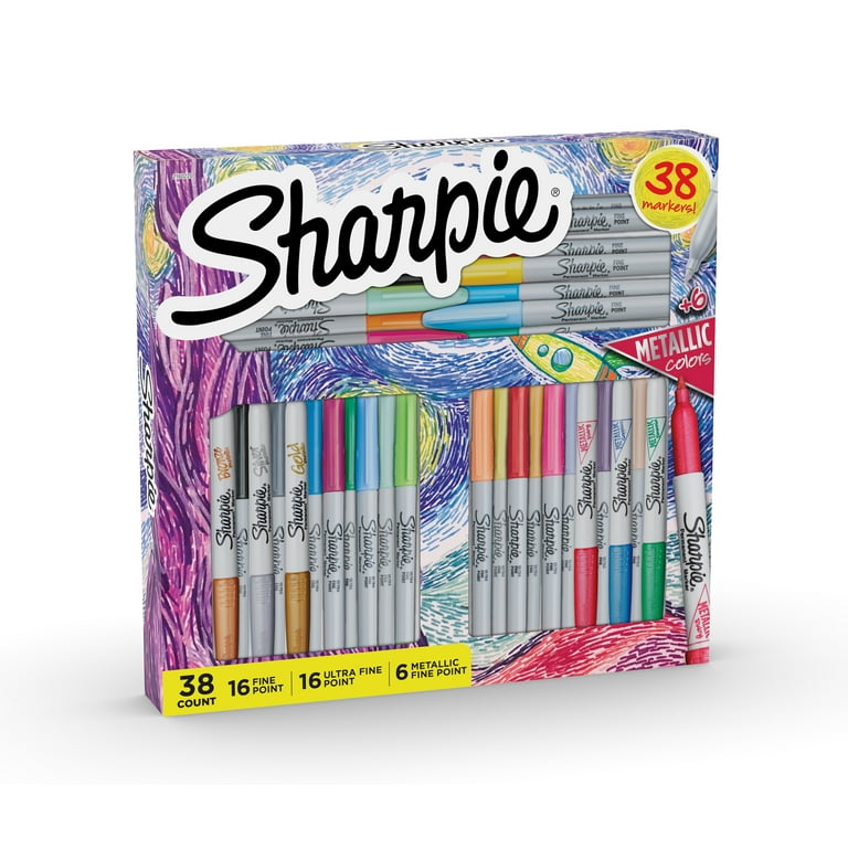 https://i5.walmartimages.com/seo/Sharpie-Markers-Set-Assorted-Colors-16-Fine-16-Ultra-Fine-and-6-Metallic-Total-38-Count_2c89048c-0785-4f49-9ee8-28c0742a1003.29136eafaa0e7365a0ebe191287446e4.jpeg?odnHeight=768&odnWidth=768&odnBg=FFFFFF