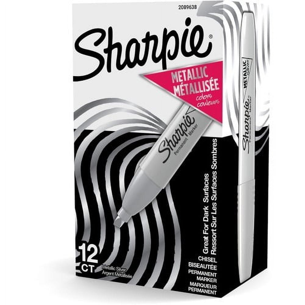 Sharpie Metallic Permanent Markers, Chisel Tip