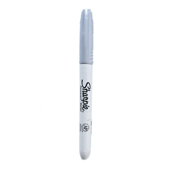 Sharpie Metallic Permanent Marker Fine Point Silver 12/Pack (19365-PK12)
