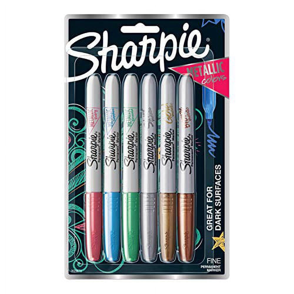 SHARPIE Paint Marker, 3-Count, Metallic Assorted, 3 count