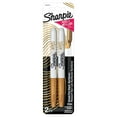 thumbnail image 1 of Sharpie Metallic Permanent Markers, Fine Point, Gold, 2 Count, 1 of 5
