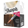 thumbnail image 1 of Sharpie Metallic Permanent Markers, Fine Point, Assorted Metallic, 36 Count, 1 of 6