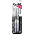 thumbnail image 1 of Sharpie Metallic Permanent Markers, Fine Point, Silver, 2 Count, 1 of 5