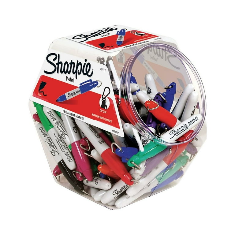 Sharpie 100405 Mini Permanent Markers Fine Point Assorted Bulk (35111)