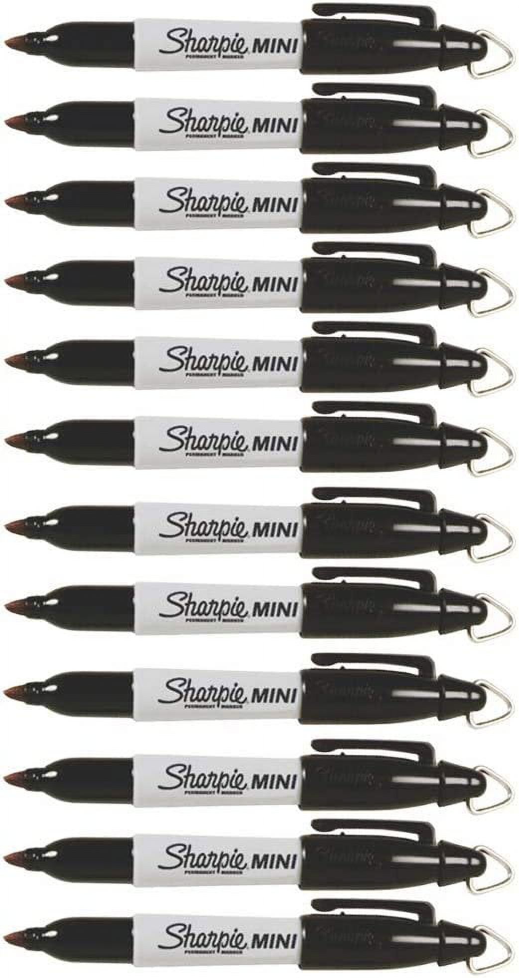 Sharpie Mini Permanent Markers with Golf Keychain Clips, Fine Point