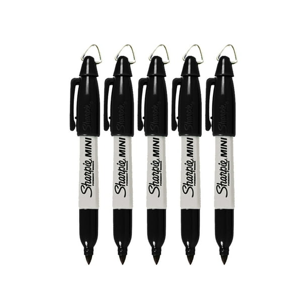 Sharpie Mini Permanent Markers with Golf Keychain Clips, Fine Point