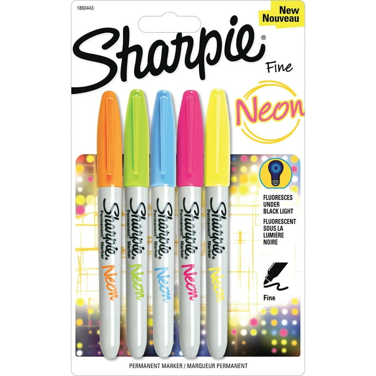 Sharpie - Permanent Marker: Black, Blue, Green & Red, AP Non-Toxic