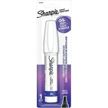 Sharpie Oil-Based Paint Marker, Bold Point, White, 1 Count