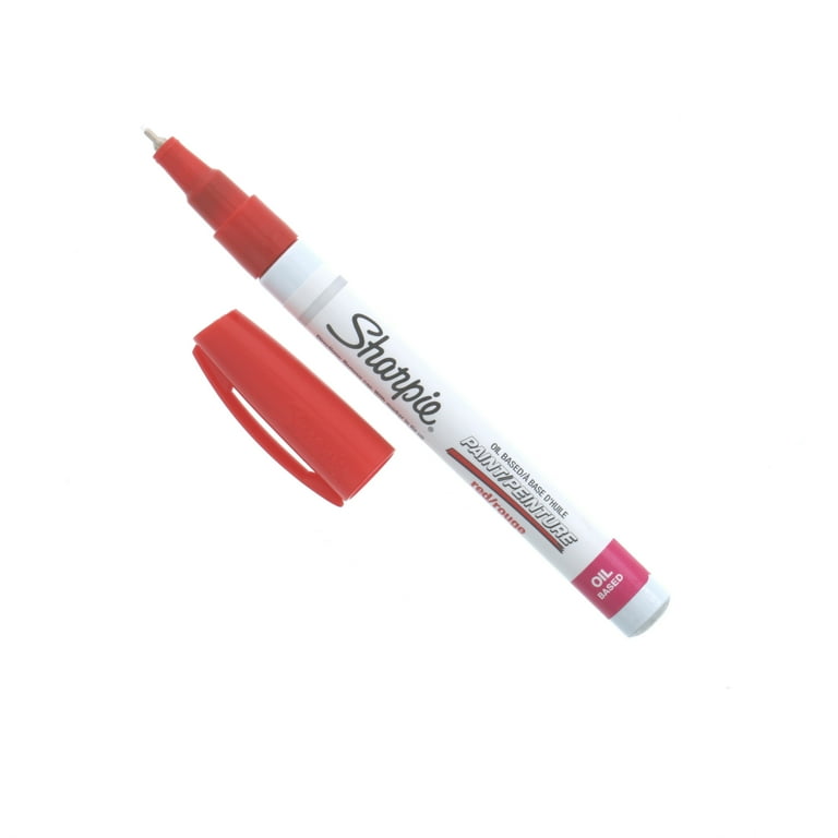 Red Sharpie Paint Markers Fine Point Oil Based One Each of Extra