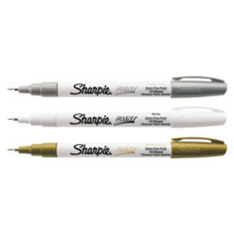 Sharpie Oil Based Paint - Fine Marker Point - Chisel Marker Point Style - White Oil Based Ink - 1 Card Sharpie Oil Based Paint - Fine Marker Point - Chisel Marker Point Style - White Oil Based Ink - 1 Card