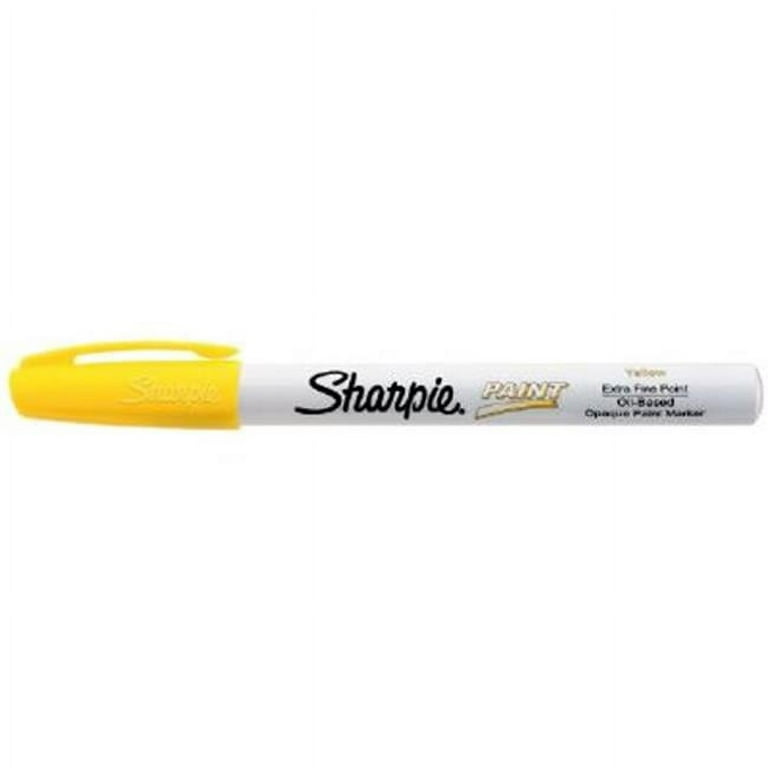 Sharpie Oil-Based Paint Marker, Extra Fine Point, Yellow Ink, 1
