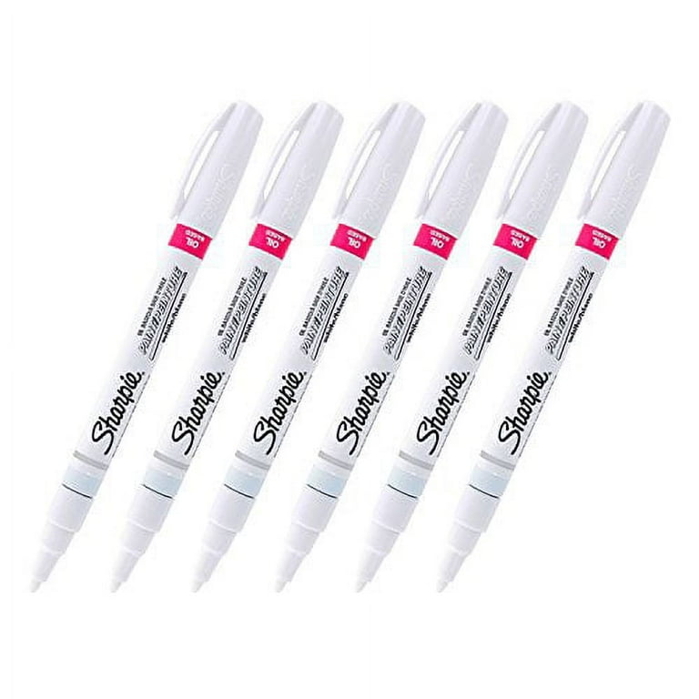 Sharpie Oil Based Paint - Fine Marker Point - Chisel Marker Point Style - White Oil Based Ink - 1 Card Sharpie Oil Based Paint - Fine Marker Point - Chisel Marker Point Style - White Oil Based Ink - 1 Card