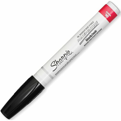 Sharpie Oil-Based Paint Marker - Medium Point, Black Ink, Oil Based (35549) | 5-Pack (5 Total)