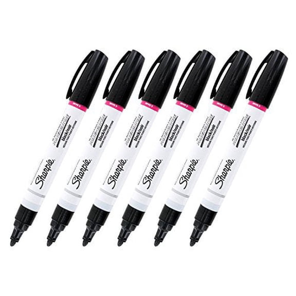 Sharpie Oil-Based Paint Marker, Medium Point, Black Ink (Pack of 12)
