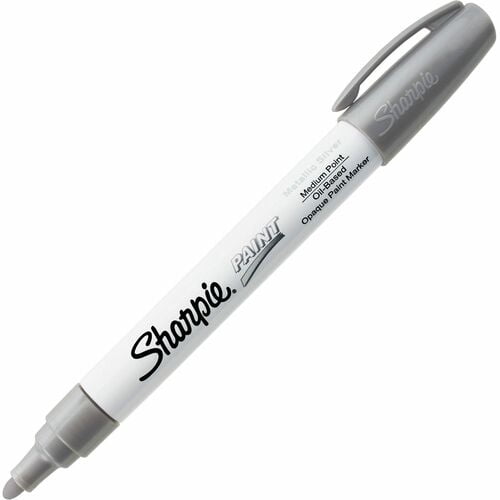 Sharpie Oil-Based Paint Marker - Medium Point, Silver Ink, Oil Based (35560) | 2-Pack (2 Total)