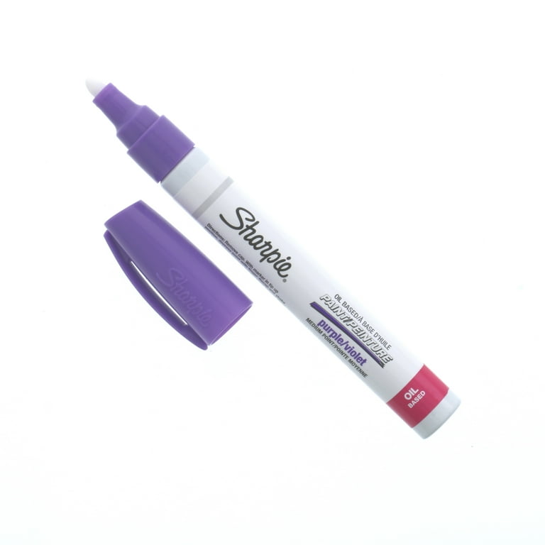 914535-1 Markal Permanent Paint Marker, Paint-Based, Purples Color Family,  Medium Tip, 1 EA