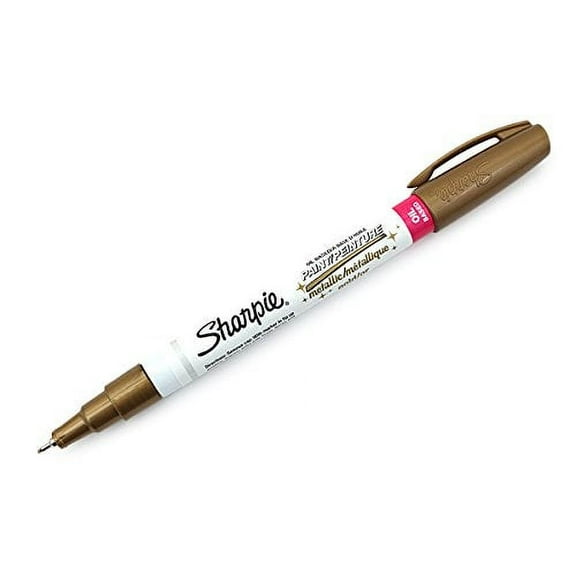 Sharpie Oil-Based Paint Markers, Extra Fine Point, Gold Ink, 3 Count
