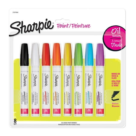 Sharpie Oil-Based Paint Markers, Medium Point, Assorted Colors, 8 Count - Great for Rock Painting price history and forecast - Sharpie 2107454