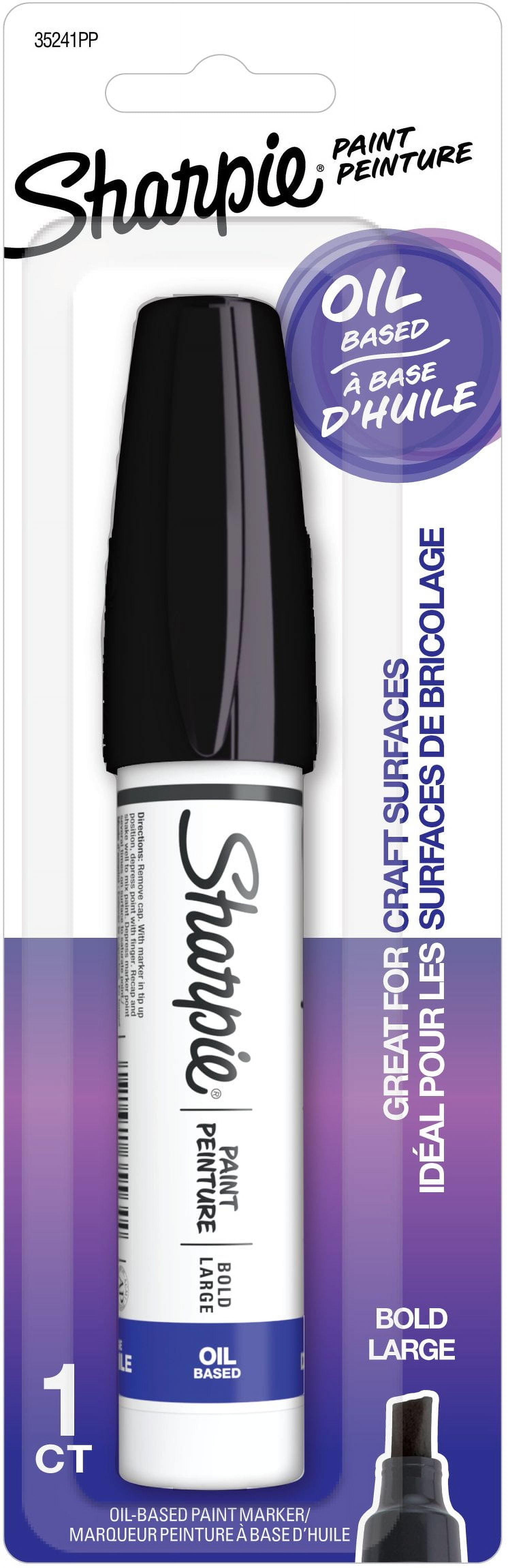 Sharpie Oil-Based Poster Paint Marker, Bold Point, Black, 1 Count
