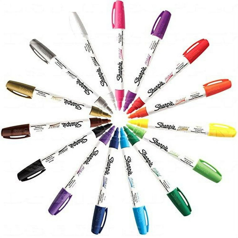 Sharpie Oil Based Paint Markers Assorted Colors Medium Tip 15 In Set
