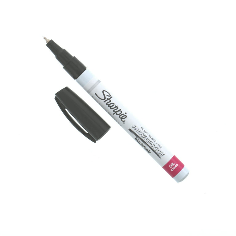 Sharpie Paint Markers Oil Base Extra Fine Black 35526 