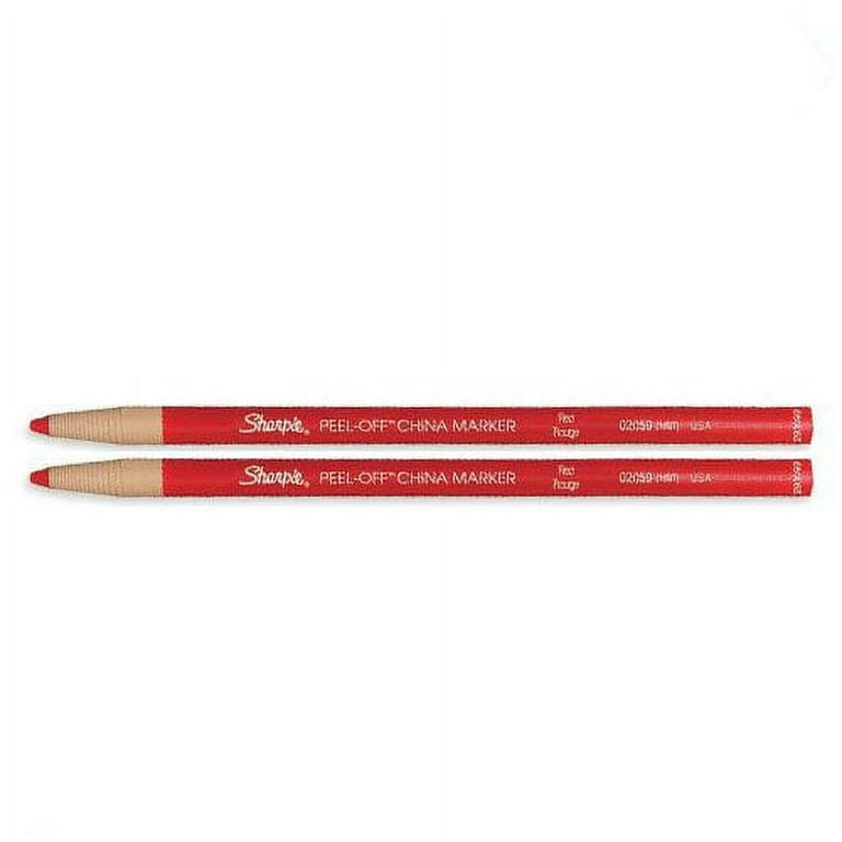 Sharpie Red Peel Off China Marker, 02059 169T, Box of 12