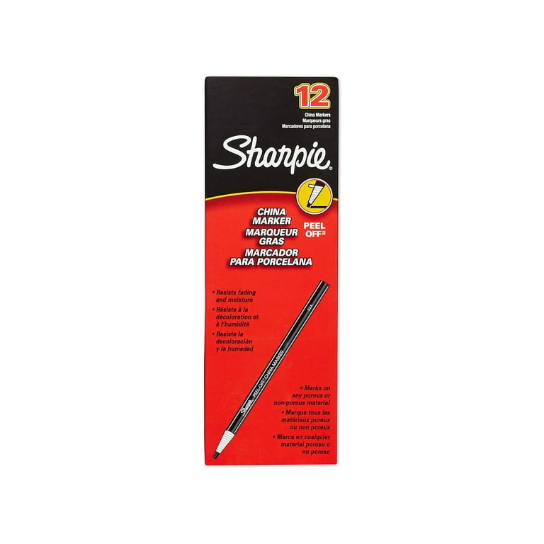 Peel-Off China Markers, Red, Dozen Peel-Off China Markers, Red, Dozen