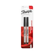Sharpie Permanent Marker, Ultra Fine Point, Black, 2pk