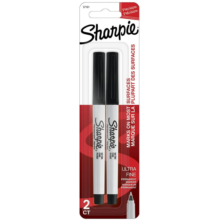 Sharpie Ultra Fine Point Permanent Marker - Ultra Fine Marker Point - Black - 2 / Pack Sharpie Ultra Fine Point Permanent Marker - Ultra Fine Marker Point - Black - 2 / Pack