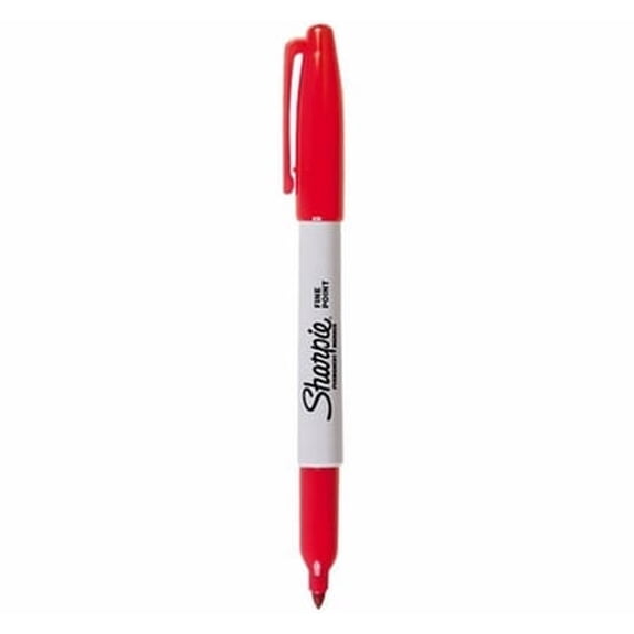 Sharpie Fine Point Red Permanent Marker, 1 Count