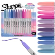 Sharpie Permanent Markers Bold Horizons Collection Sorbet Skies Assortment Fine Tip 12 Count