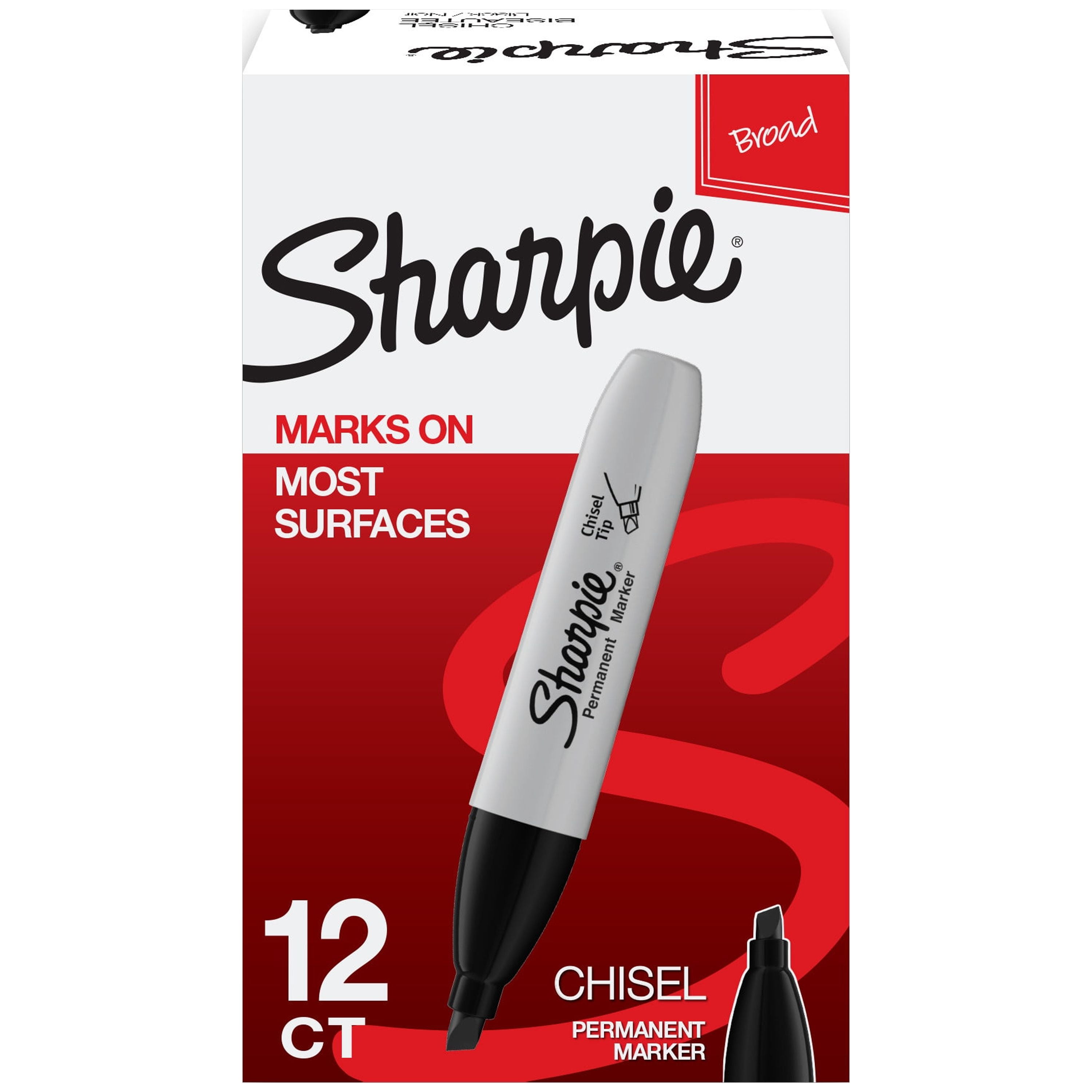 SHARPIE Permanent Markers, Fine Point, Black, 2 Boxes of 12 Total of 24  Markers