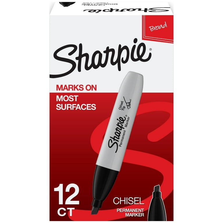 Sharpie Fine Point Permanent Marker, Black, Pack of 12