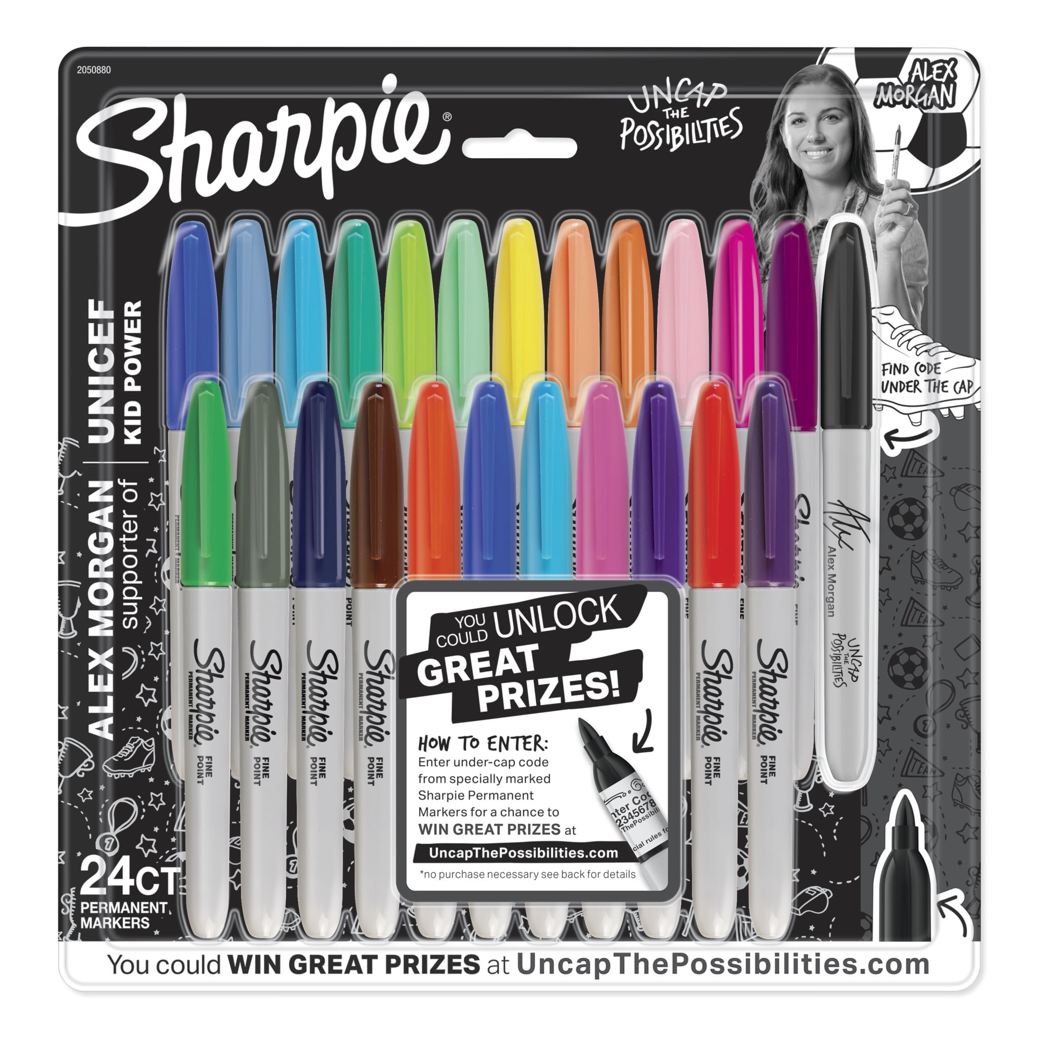 American Crafts Markables Permanent Markers 24 Pkg Assorted Colors