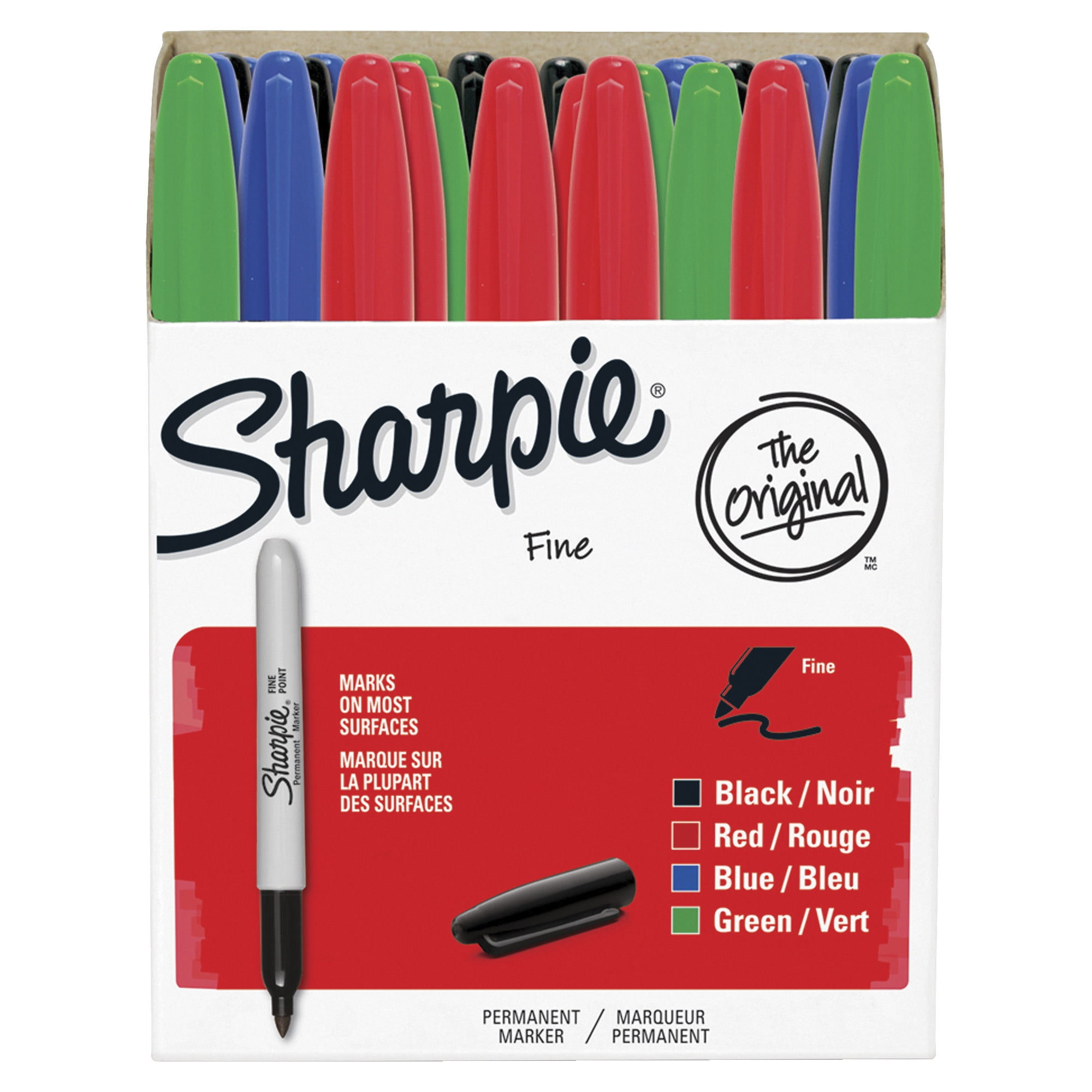 SHARPIE Permanent Markers, Fine Tip Marker Set, Stocking Stuffer, Teacher  Gifts, Art Supplies, Holiday Gifts for Artists, Assorted Colors, 36 Count