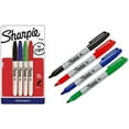 thumbnail image 1 of Sharpie 4 Count Assorted Permanent Markers, Fine Point, 1 of 2