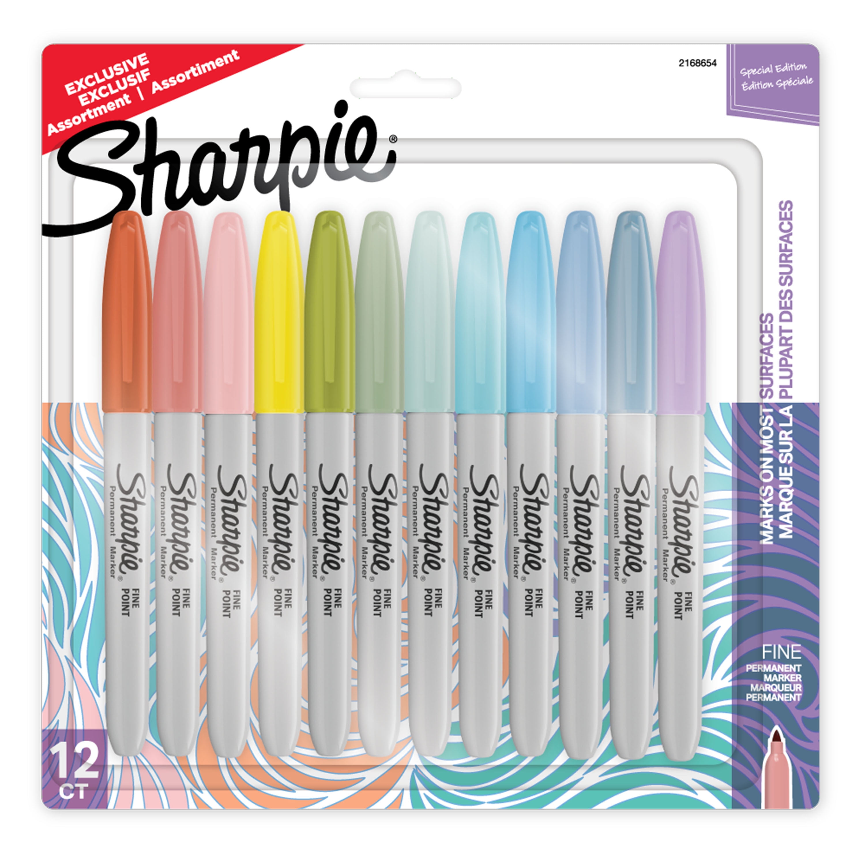 Sharpie Permanent Markers, Fine Point, Assorted Easter Holiday Colors, 12 Count