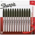 thumbnail image 1 of Sharpie Permanent Markers Fine Point Black 12 Count Black 12 count, 1 of 6