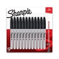 thumbnail image 1 of Sharpie Permanent Markers, Fine Point, Black, 12 Count, 1 of 3