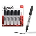 thumbnail image 1 of Sharpie Permanent Markers, Fine Point, Black, 12 Count, 1 of 8