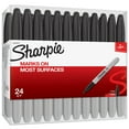 thumbnail image 1 of Sharpie Black Fine Point Permanent Markers, 24 Count, Long-Lasting Rich Ink, 1 of 7